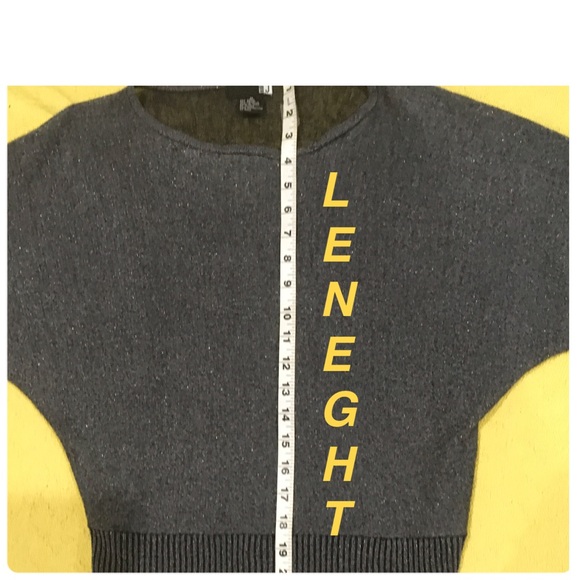 BLACK SILVER METALLIC 3/4 SLEEVE WOMEN’S SHIMMER TOP BATWING SLEEVES TOP - Picture 11 of 16